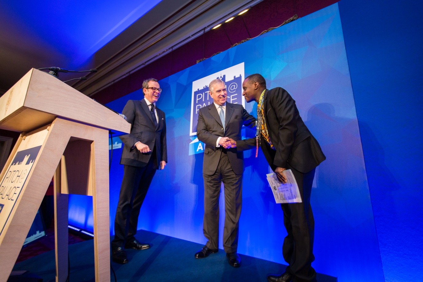 HRH The Duke of York with Dr. Hilonga at Pitch@Palace Africa