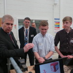 The Duke meets design Apprentices at Gloucestershire Launchpad