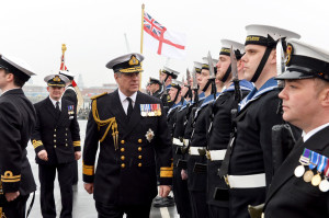 The Duke in HMS Dauntless © PA