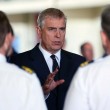 HRH meets the members of the Ship's company of HMS Gannet.