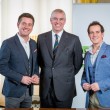 The Duke with CBBC Presenters, Dick and Dom.