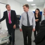 The Duke watches a demonstration of Metra liver transplant technology, OrganOx.