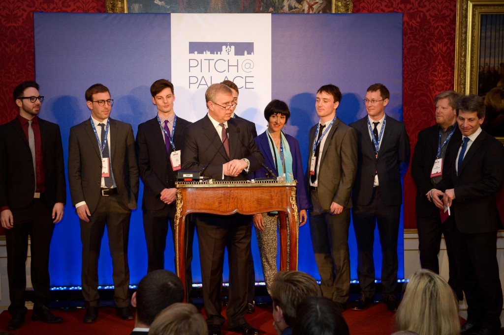 The Duke with the Winners of Pitch@Palace 3.0.