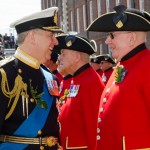 The Duke speaks with Chelsea Pensioners