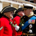 The Duke speaks with Chelsea Pensioners