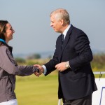 The Duke congratulating Leading Girl, Carlotta Ricolfi, Italy.