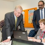 The Duke of York meets children from Fire Tech Camps at Fab Labs London.