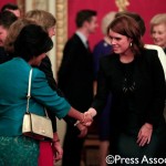 Princess Eugenie meets guests at The Queen Elizabeth Prize for Engineering 2015.