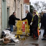 The Duke of York meets residents in Tadcaster.