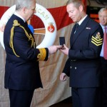 The Duke of York awards PO Ryan Quinn with a Long Service and Good Conduct medal