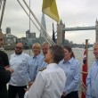 The Duke of York meets crew members onboard Lord Nelson