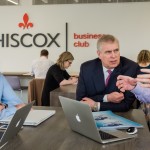 The Duke of York opens Hiscox Business Club, York