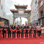 The Duke of York opens the New Traditional Chinese Gate, Chinatown