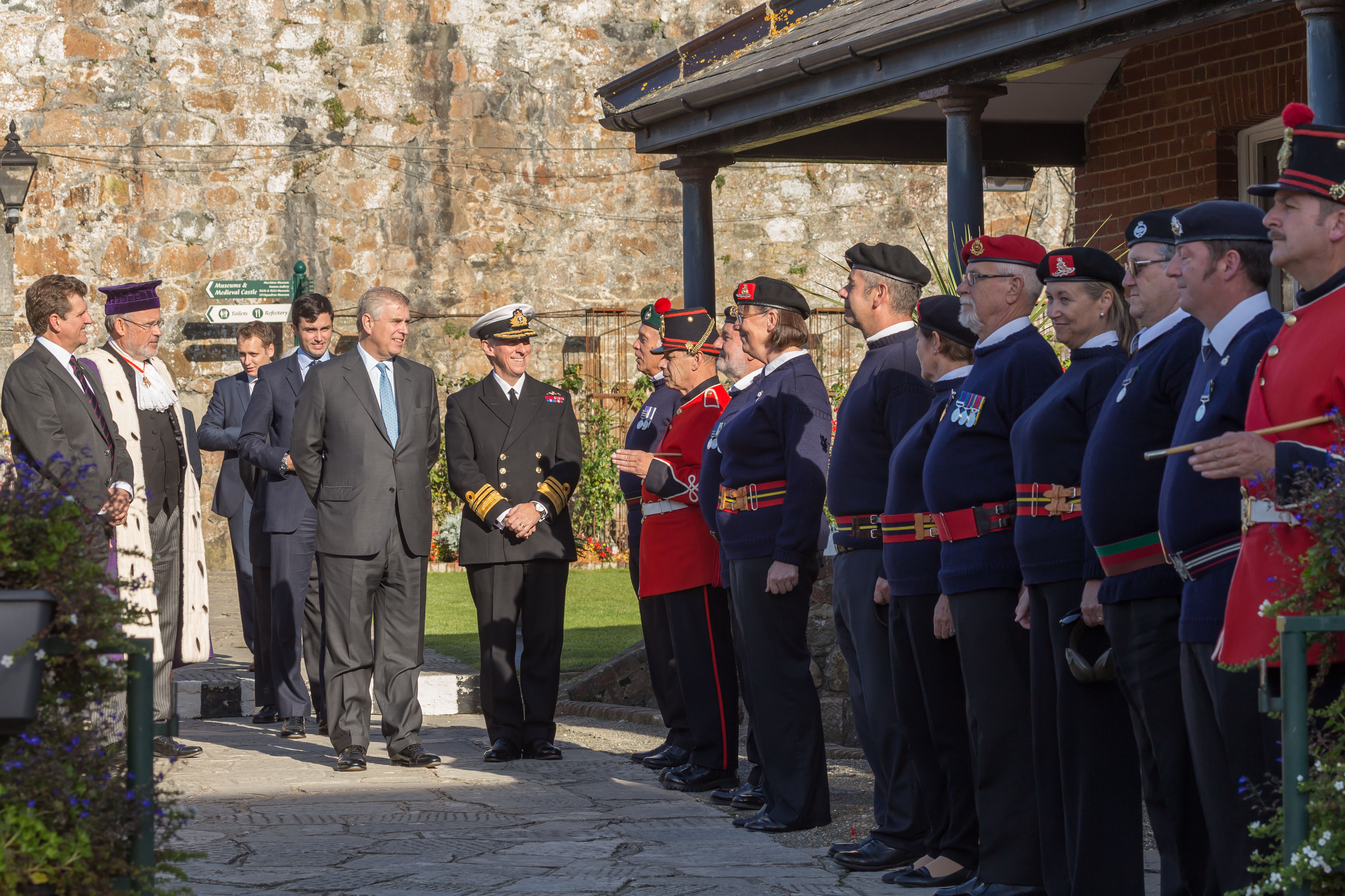 The Duke of York, Patron, Alderney Maritime trust visits Alderney