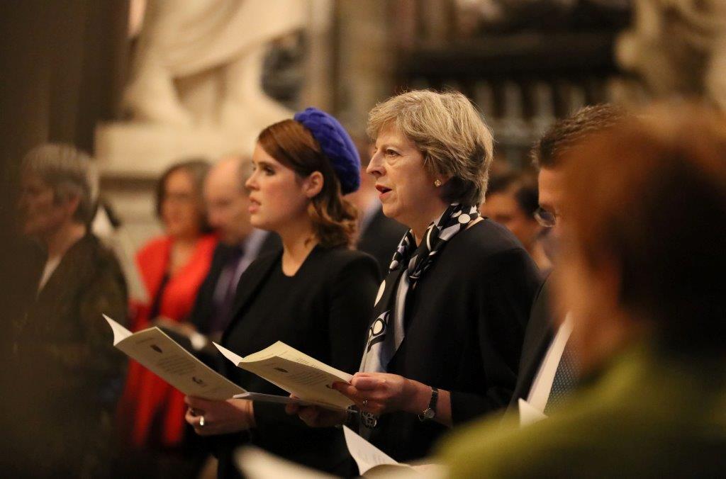 Princess Eugenie attends the Anti-Slavery Service at Westminster Abbey