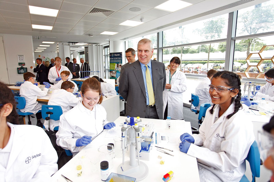 The Duke of York Visits Bayer Plc Headquarters for UK and Ireland in Reading