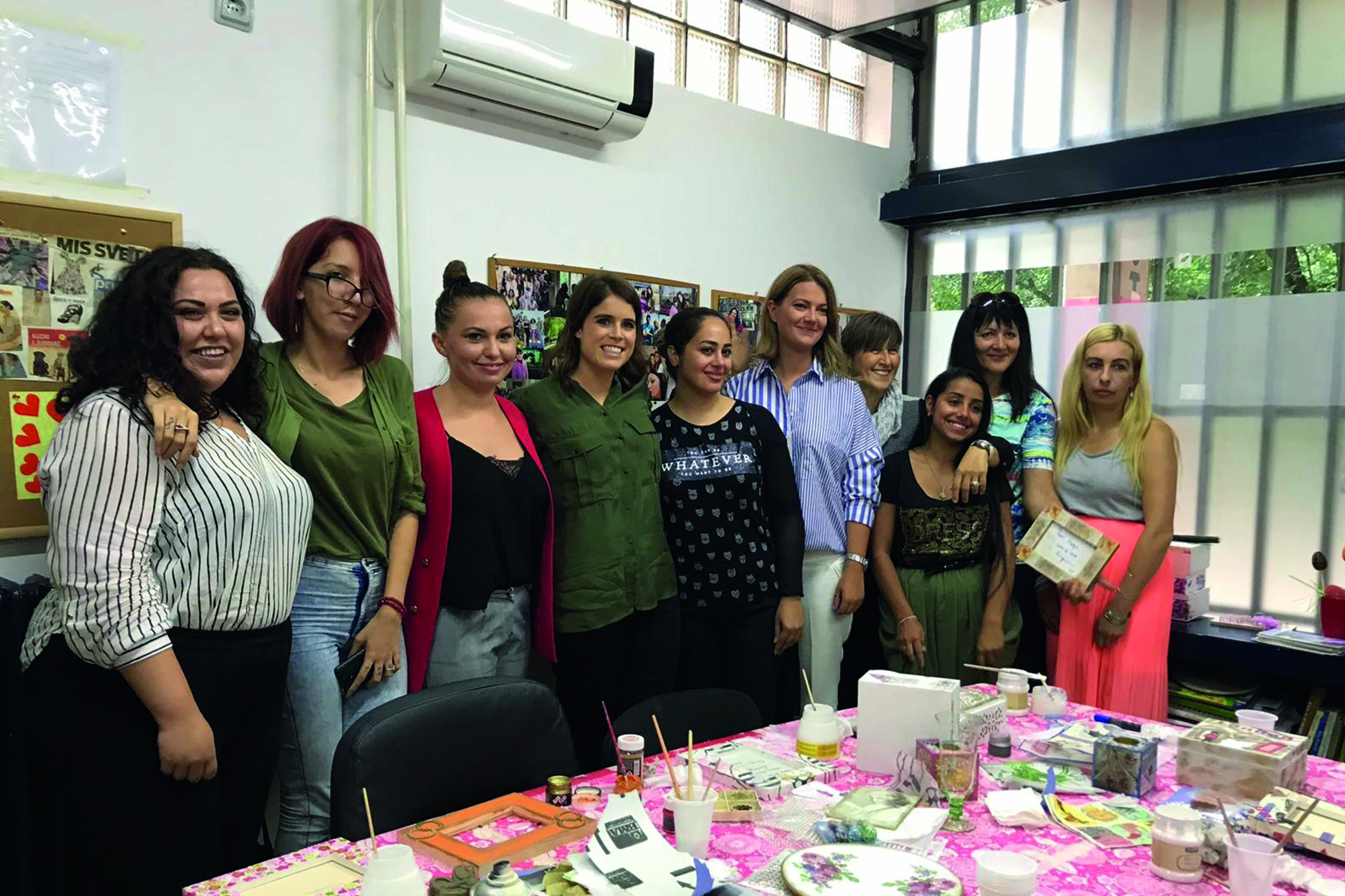 Princess Eugenie visits grantees of the UN Trust Fund to End Violence against Women in Belgrade, Serbia