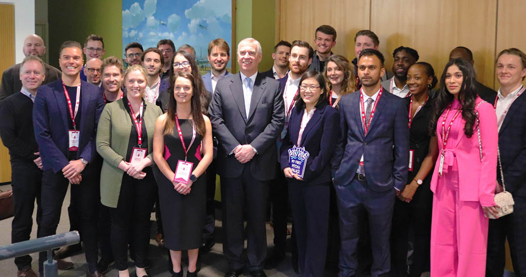 The Duke of York visits the University of Hertfordshire