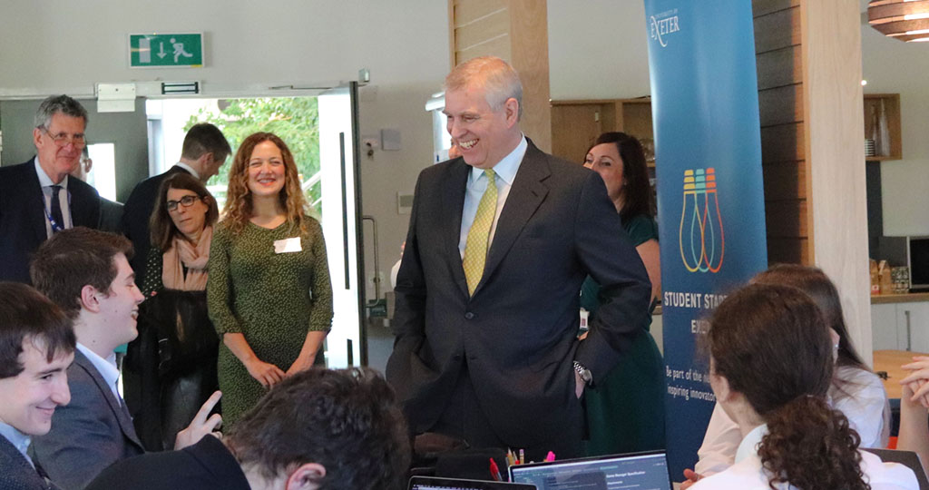 The Duke of York visits Devon