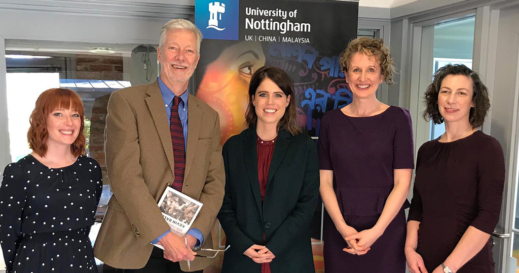 Princess Eugenie visits the Rights Lab at the University of Nottingham