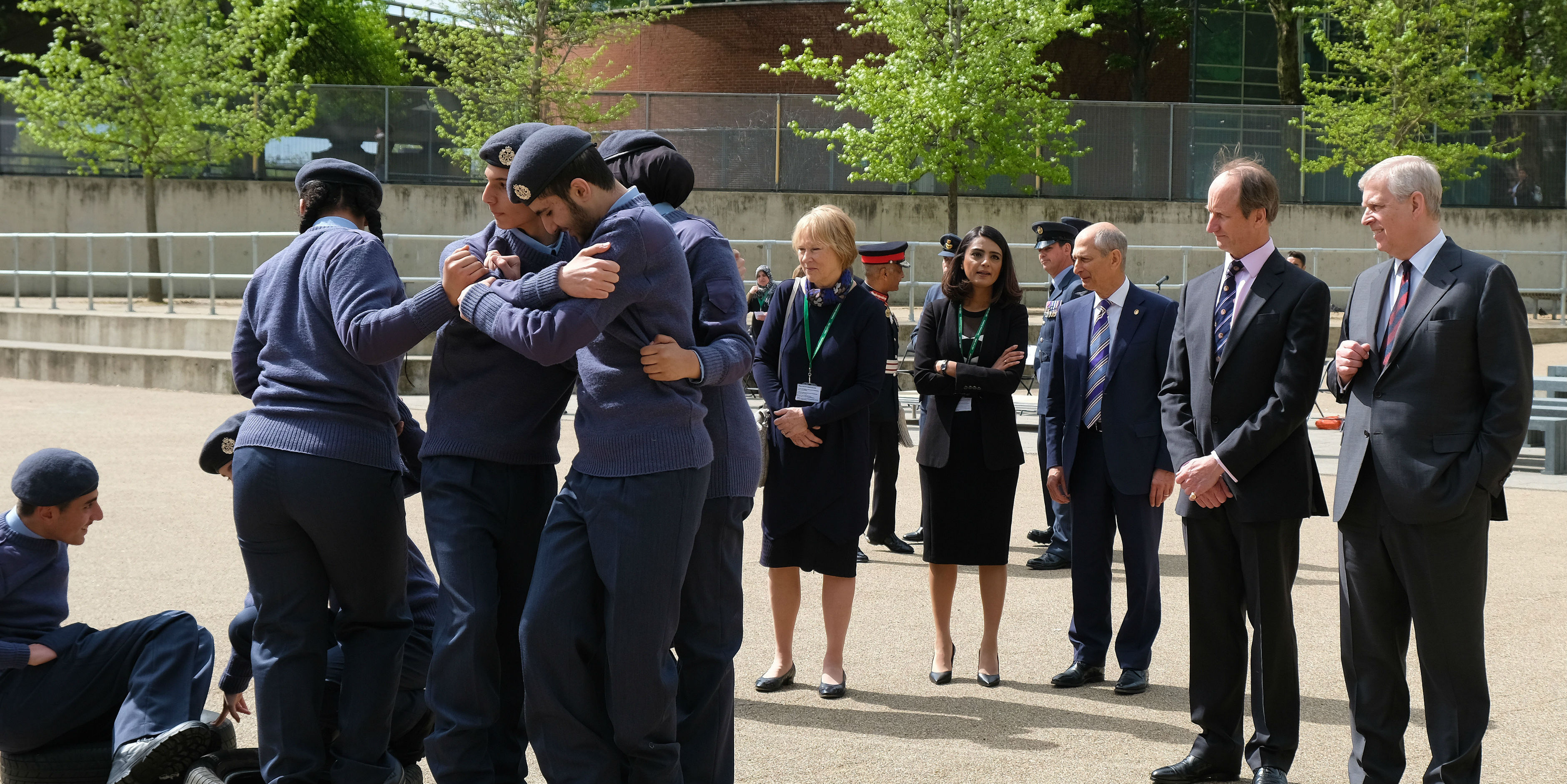 The Duke of York meets the Westminster Academy Air Cadets